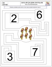 okul öncesi çizgi çalışma sayfaları